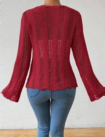 Cardigan Shein, vișiniu