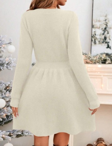 Rochie mini Shein, crem