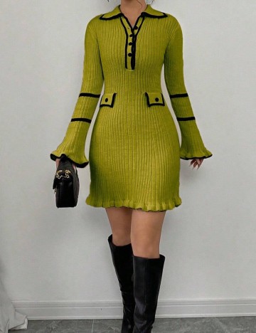 Rochie mini Shein, galben