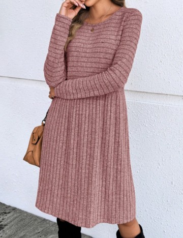 Rochie midi Shein Emery Rose, roz