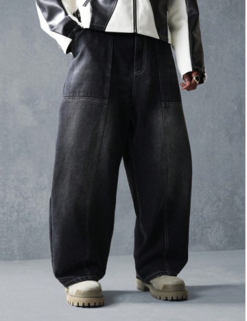 Jeans Shein SUMWON, negru