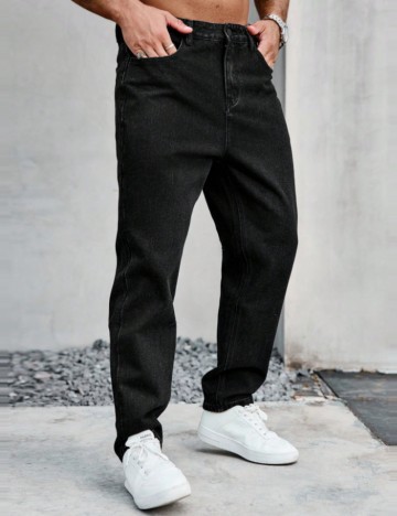 Jeans Shein MANFINITY, negru