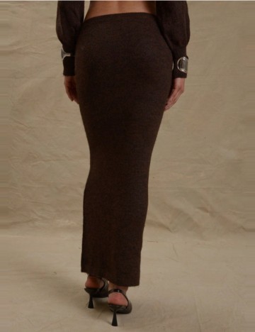Fustă maxi Shein MUSERA, maro