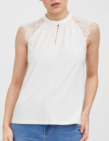 Maiou Vero Moda, alb