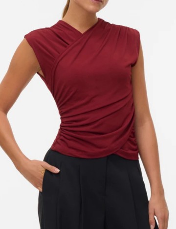 Top Vero Moda, vișiniu