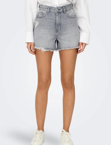 Pantaloni scurți de blugi Only, gri