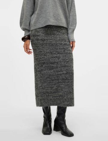 Fustă maxi Vero Moda, gri