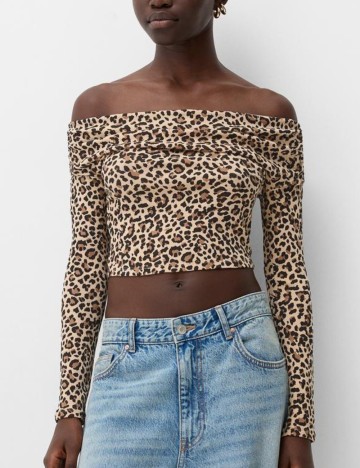 Top Bershka, mix culori