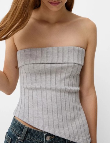 Top Bershka, gri