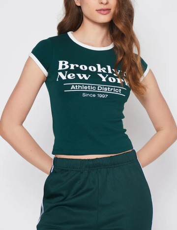 Top Bershka, verde