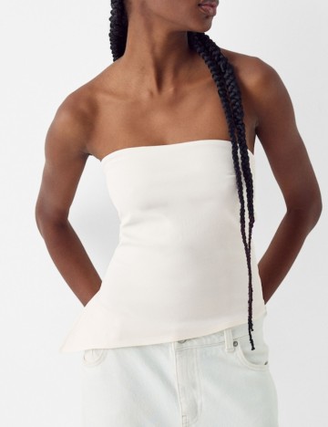 Top Bershka, crem