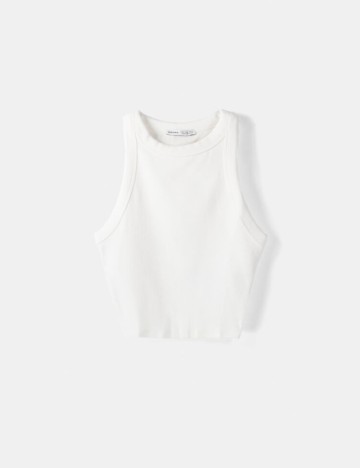 Top Bershka, alb