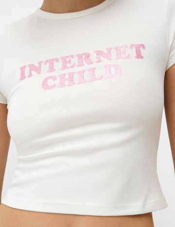 Tricou Bershka, alb