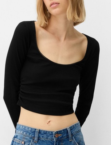 Bluză Bershka, negru