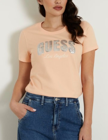 Tricou Guess, portocaliu
