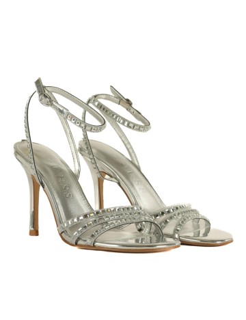 Sandale Cu Toc Guess, argintiu