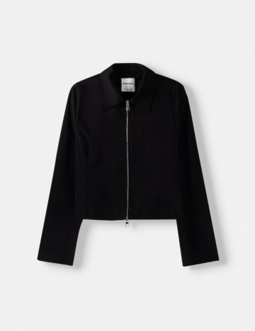 Jachetă Bershka, negru