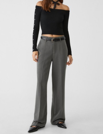 Pantaloni Stradivarius, gri