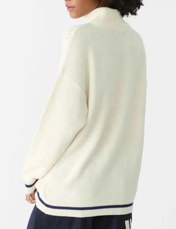 Pulover cu fermoar Stradivarius, mix culori