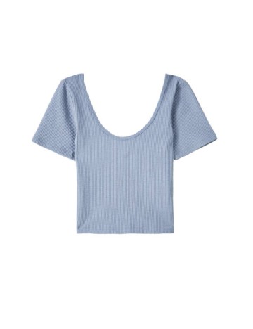 Top Pull&Bear, albastru