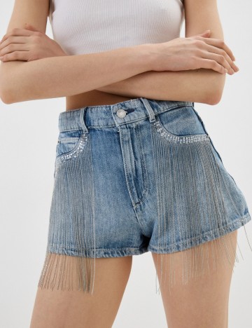 Pantaloni scurți Guess, albastru