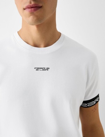 Tricou Bershka, alb