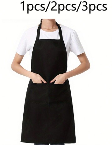 Set șorțuri de bucătărie Shein, negru