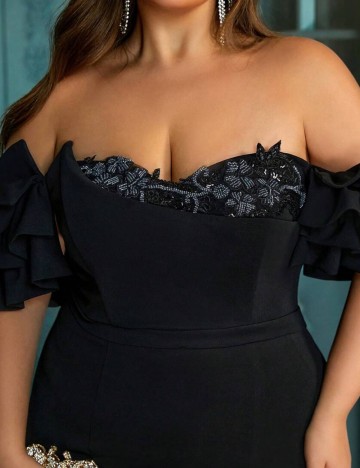 Rochie de ocazie Shein Curve+, negru