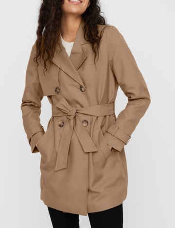Trench scurt Vero Moda, maro