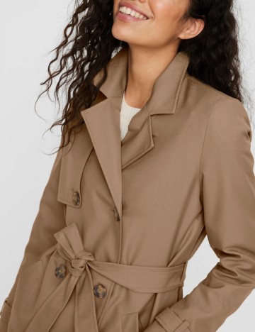 Trench scurt Vero Moda, maro