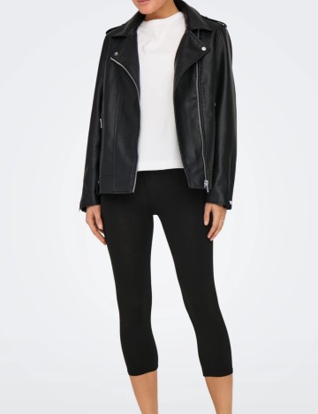 Geacă Imitație Piele Only, negru