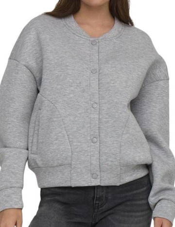 Bluză cu nasturi Only, gri