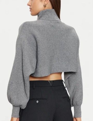 Pulover Pieces, gri