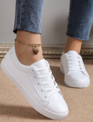 Pantofi Sport Shein, alb