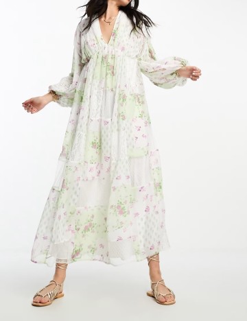 Rochie maxi ASOS, mix culori