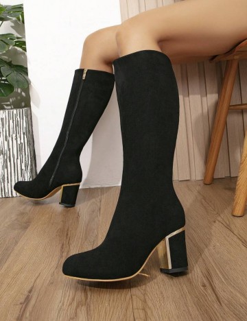 Cizme cu toc Shein, negru