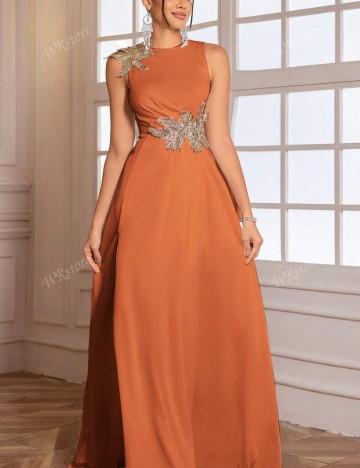 Rochie maxi Shein, portocaliu