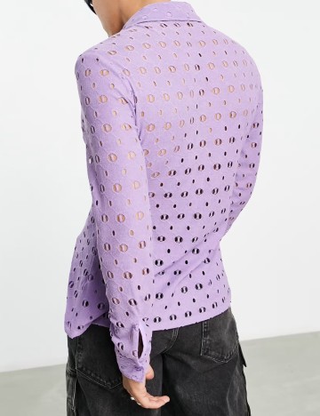 Cămașă ASOS, mov