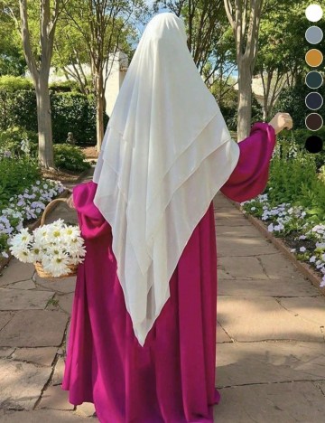 Hijab Shein, alb