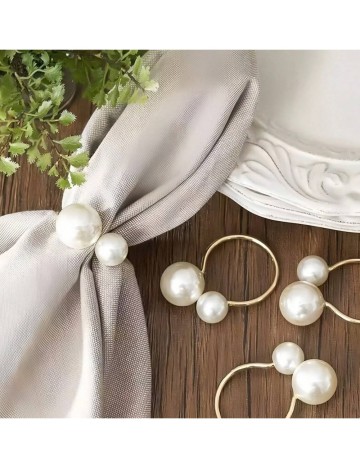 Set accesorii decorative Shein, alb