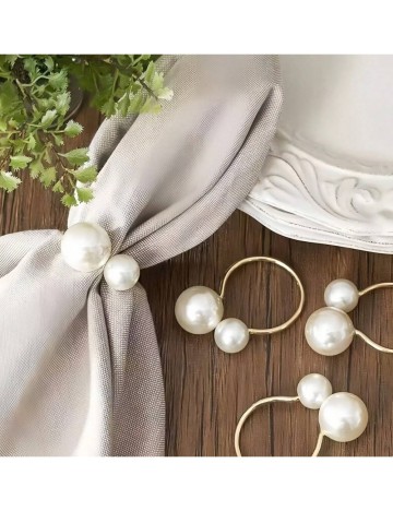 Set accesorii decorative Shein, alb