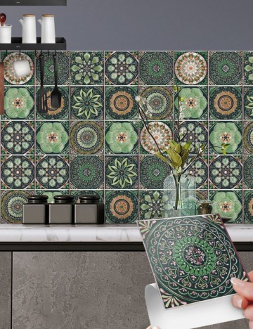 Set autocolante Shein, verde