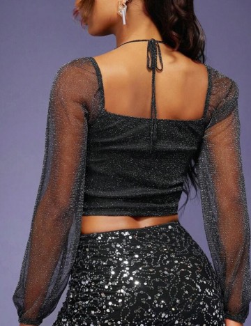 Top Shein, negru