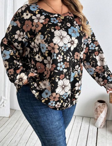 Bluză Shein Curve+, mix culori