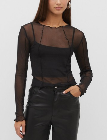 Bluză Stradivarius, negru