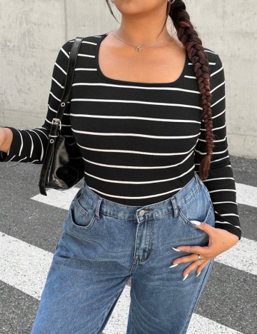 Bluză Shein Curve+, negru