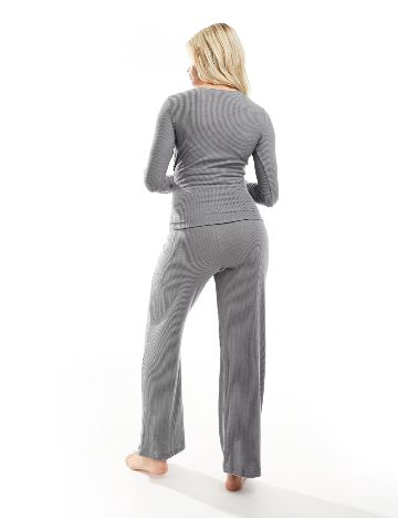 Bluză de pijama Hunkemoller, gri