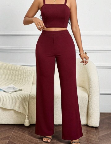 Pantaloni Shein, vișiniu
