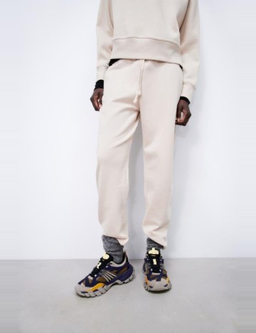 Pantaloni de trening Zara, bej