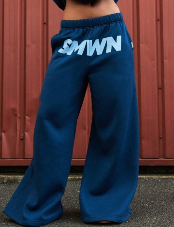 Pantaloni Shein SUMWON, albastru